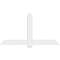 Ekena Millwork Eugene Architectural Grade PVC Gable Bracket, 72"W x 39"H x 2"D x 6"F, 13/12 Pitch GBP072X39X0206EUG00 - alternate 4